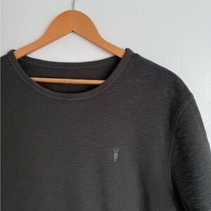 ALL SAINTS textured cotton t shirt